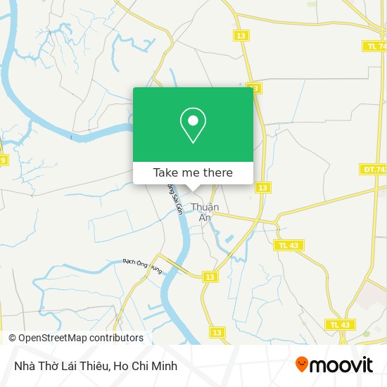 Nhà Thờ Lái Thiêu map