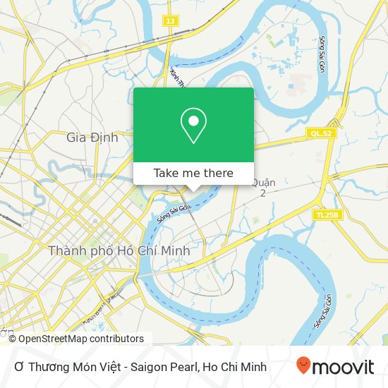 Ơ Thương Món Việt - Saigon Pearl map