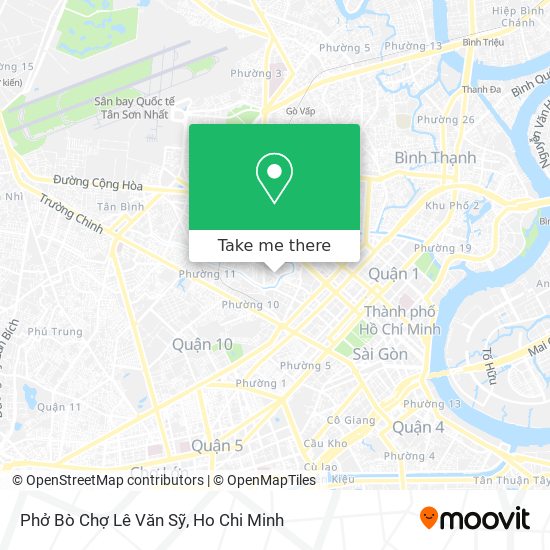 Phở Bò Chợ Lê Văn Sỹ map