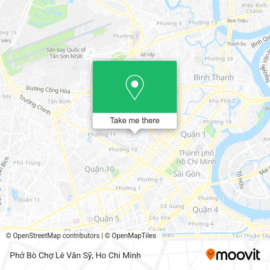Phở Bò Chợ Lê Văn Sỹ map