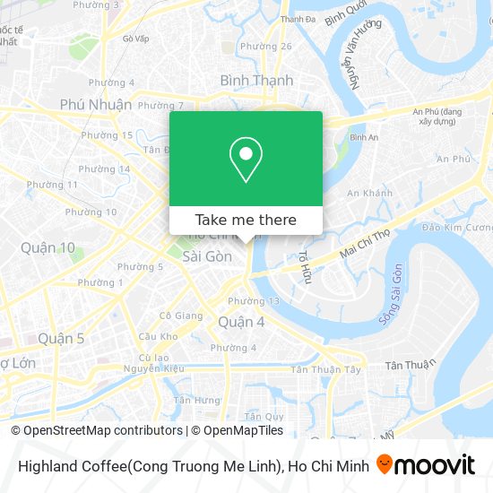 Highland Coffee(Cong Truong Me Linh) map