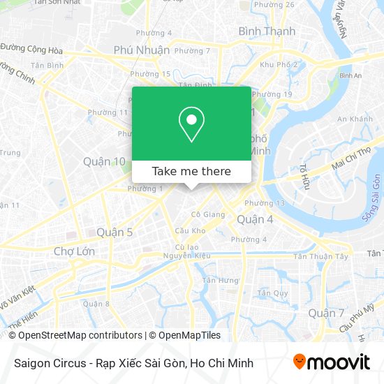 Saigon Circus - Rạp Xiếc Sài Gòn map