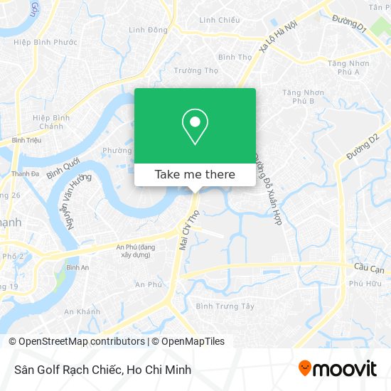 Sân Golf Rạch Chiếc map