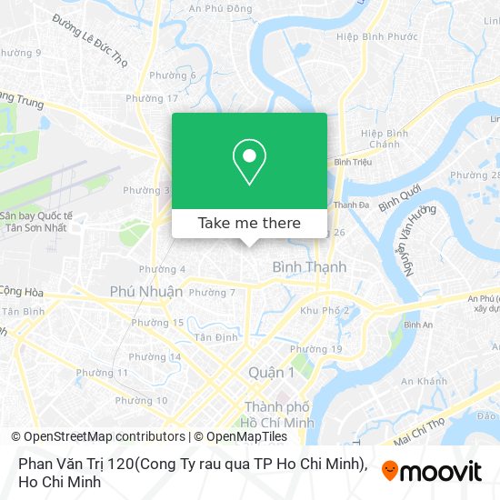 Phan Văn Trị 120(Cong Ty rau qua TP Ho Chi Minh) map