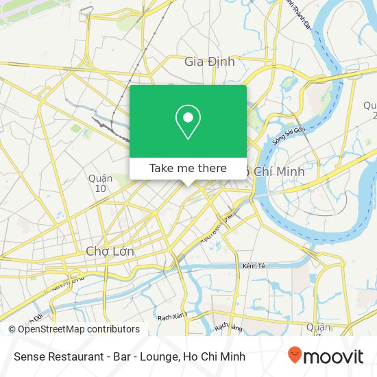 Sense Restaurant - Bar - Lounge map