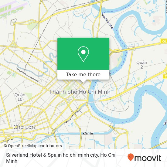 Silverland Hotel & Spa in ho chi minh city map