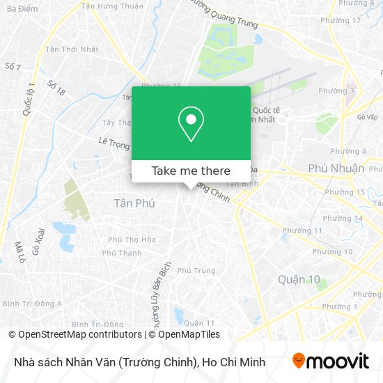 Nhà sách Nhân Văn (Trường Chinh) map