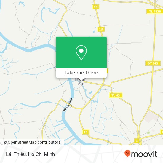 Lái Thiêu map