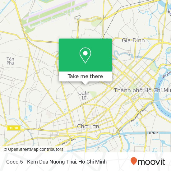 Coco 5 - Kem Dua Nuong Thai map