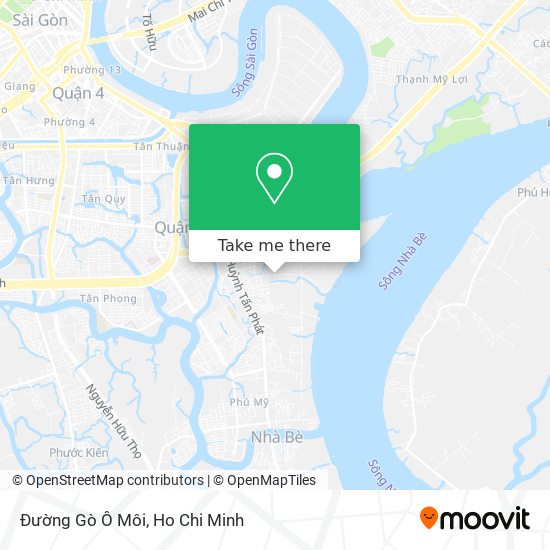 Đường Gò Ô Môi map