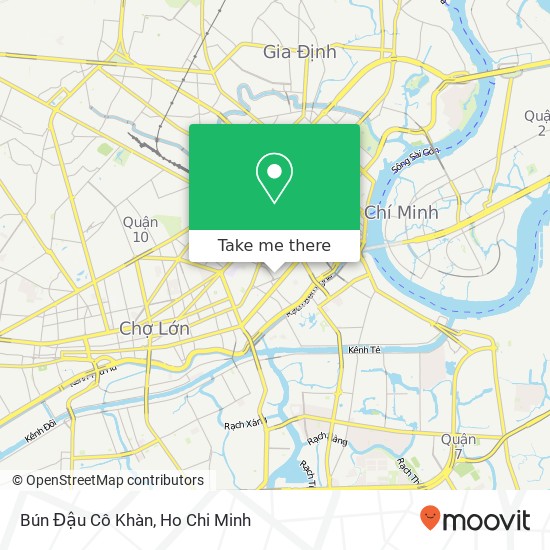 Bún Đậu Cô Khàn map