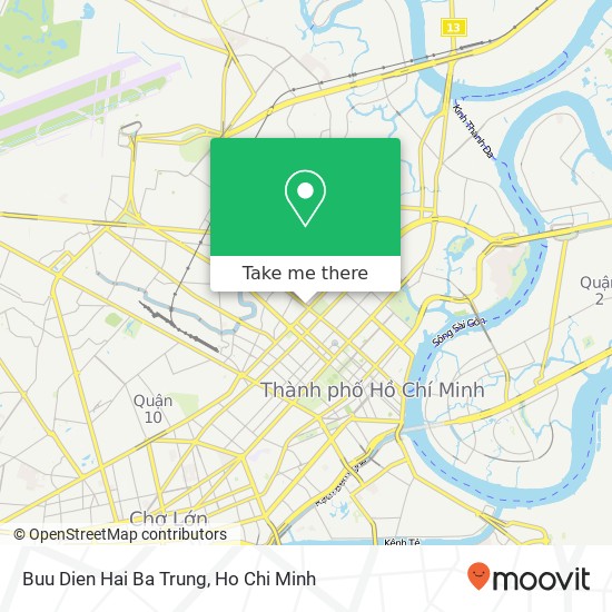 Buu Dien Hai Ba Trung map