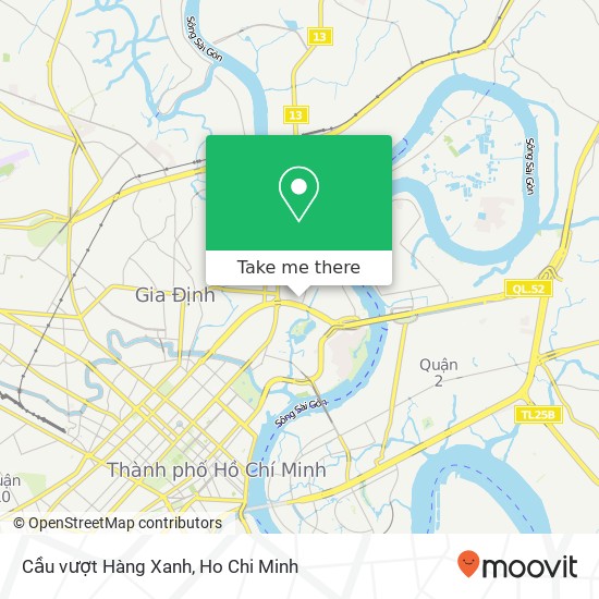 Cầu vượt Hàng Xanh map