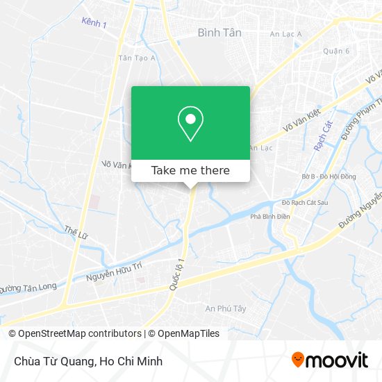 Chùa Từ Quang map