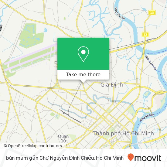 bún mắm gần Chợ Nguyễn Đình Chiểu map