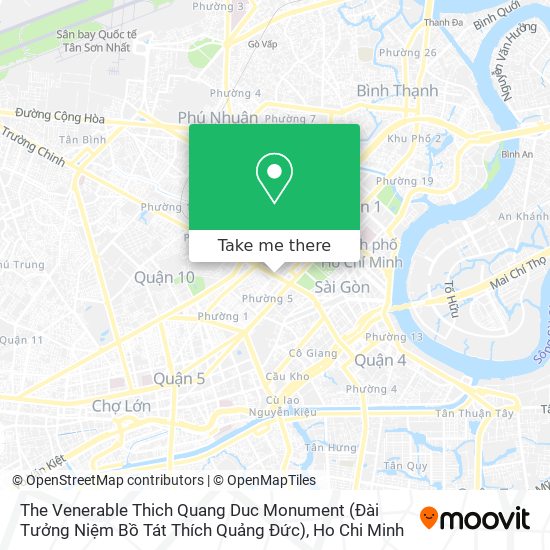 The Venerable Thich Quang Duc Monument (Đài Tưởng Niệm Bồ Tát Thích Quảng Đức) map