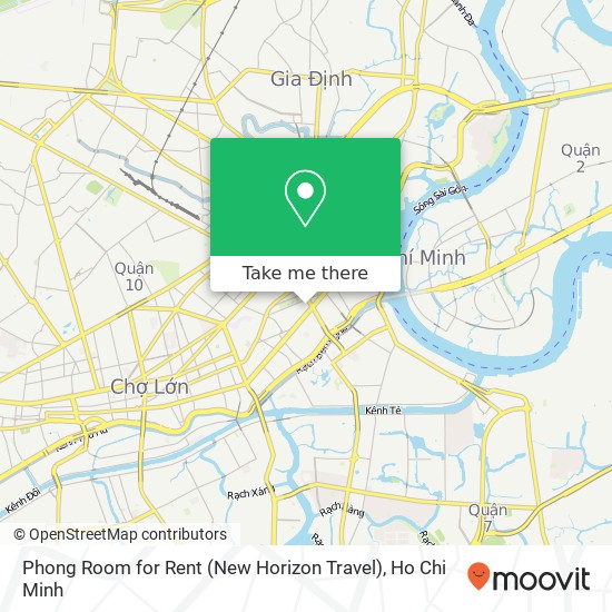 Phong Room for Rent (New Horizon Travel) map