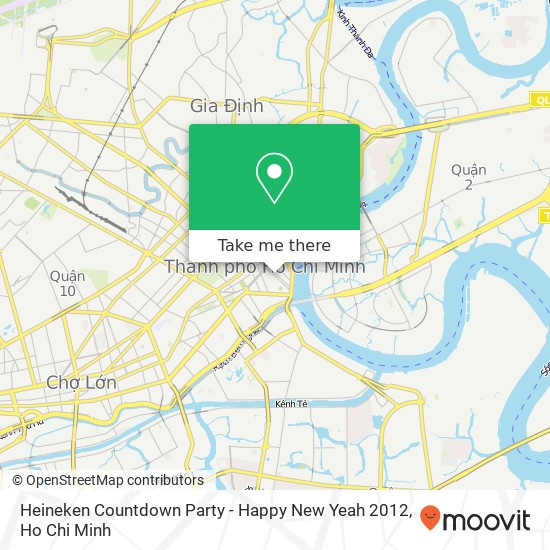 Heineken Countdown Party - Happy New Yeah 2012 map