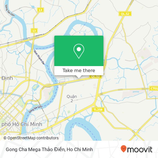 Gong Cha Mega Thảo Điền map