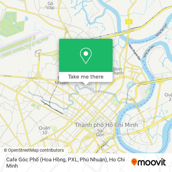 Cafe Góc Phố (Hoa Hồng, PXL, Phú Nhuận) map