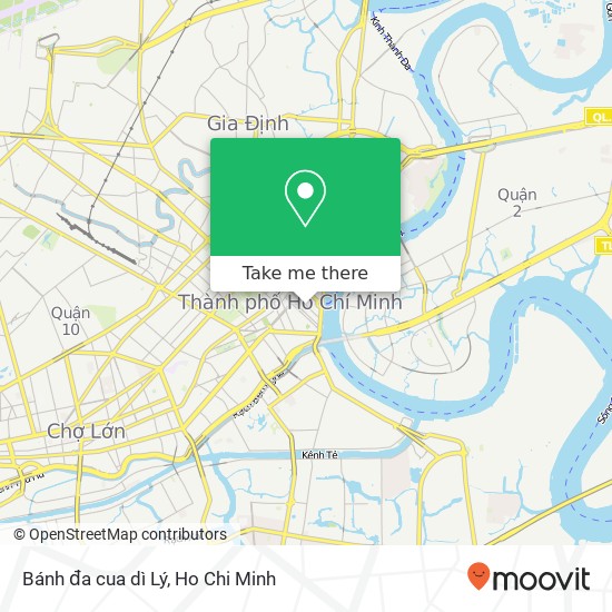 Bánh đa cua dì Lý map