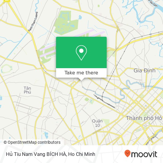 Hủ Tíu Nam Vang BÍCH HÀ map