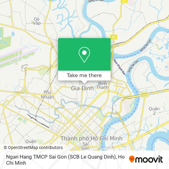 Ngan Hang TMCP Sai Gon (SCB Le Quang Dinh) map