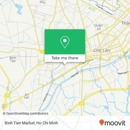 Binh Tien Market map