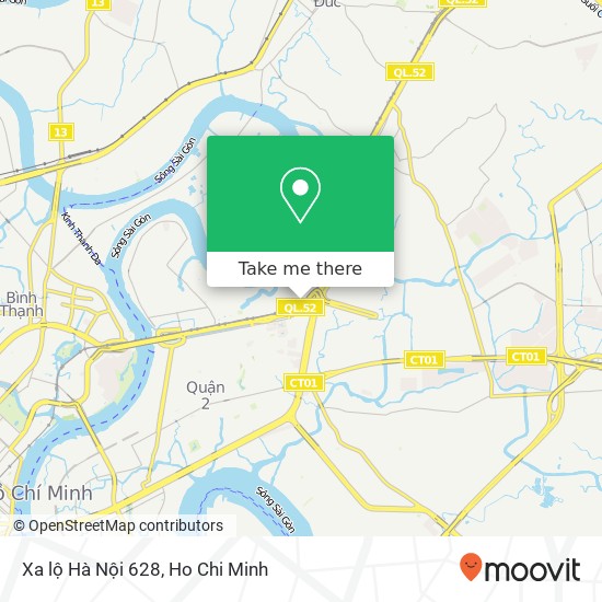 Xa lộ Hà Nội 628 map