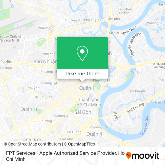 FPT Services - Apple Authorized Service Provider map