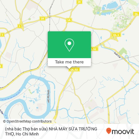 (nhà bác Thọ bán sữa) NHÀ MÁY SỮA TRƯỜNG THỌ map