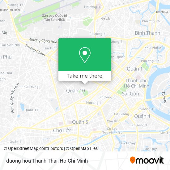 duong hoa Thanh Thai map