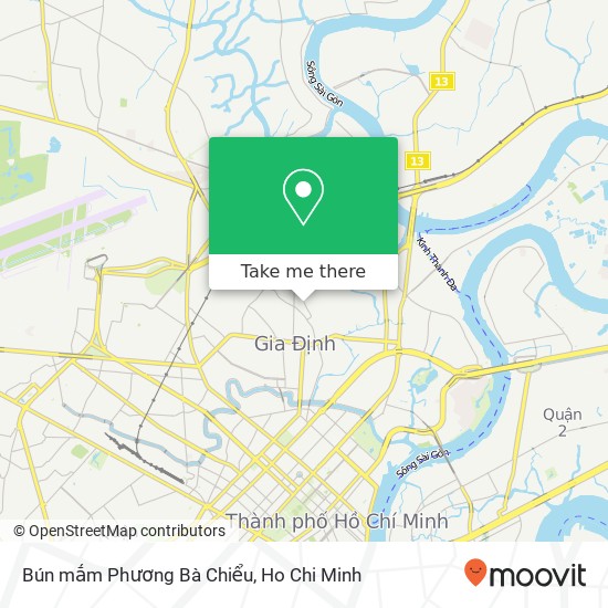 Bún mắm Phương Bà Chiểu map