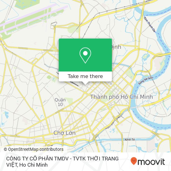 CÔNG TY CỔ PHẦN TMDV - TVTK THỜI TRANG VIỆT map