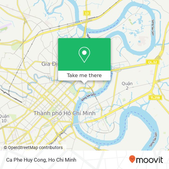 Ca Phe Huy Cong map