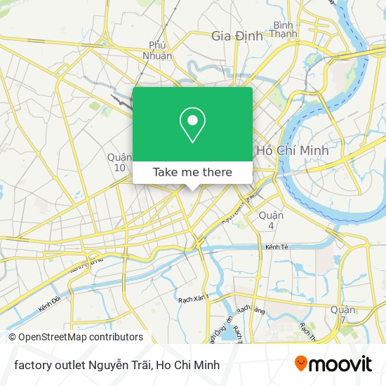 factory outlet Nguyễn Trãi map