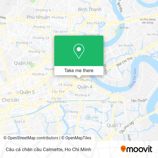 Câu cá chân cầu Calmette map