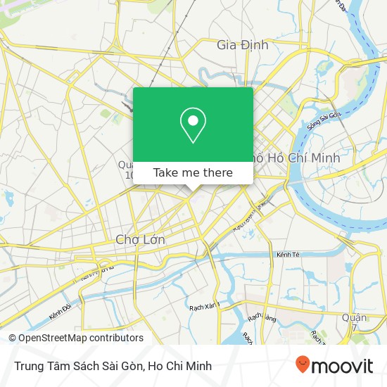 Trung Tâm Sách Sài Gòn map