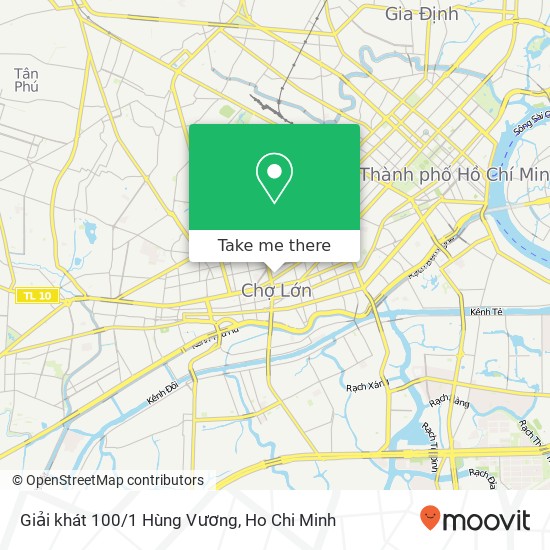 Giải khát 100/1 Hùng Vương map