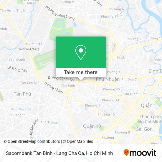 Sacombank Tan Binh - Lang Cha Ca map