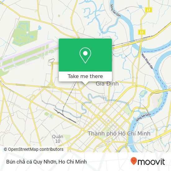 Bún chả cá Quy Nhơn map