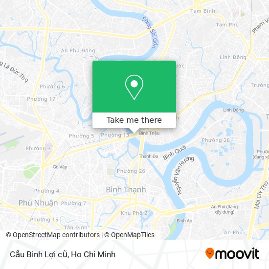 Cầu Bình Lợi cũ map