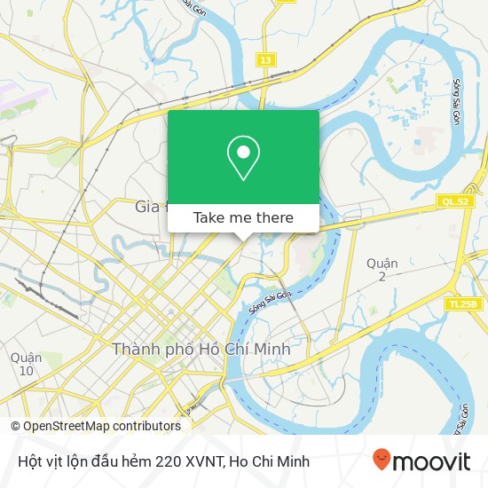 Hột vịt lộn đầu hẻm 220 XVNT map
