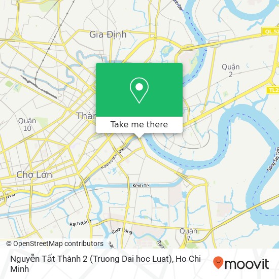 Nguyễn Tất Thành 2 (Truong Dai hoc Luat) map