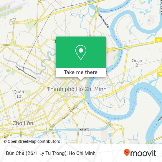 Bún Chả (26/1 Ly Tu Trong) map
