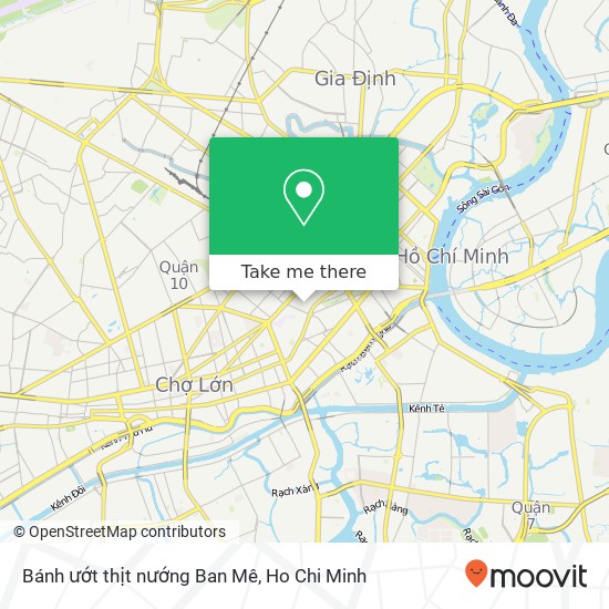 Bánh ướt thịt nướng Ban Mê map