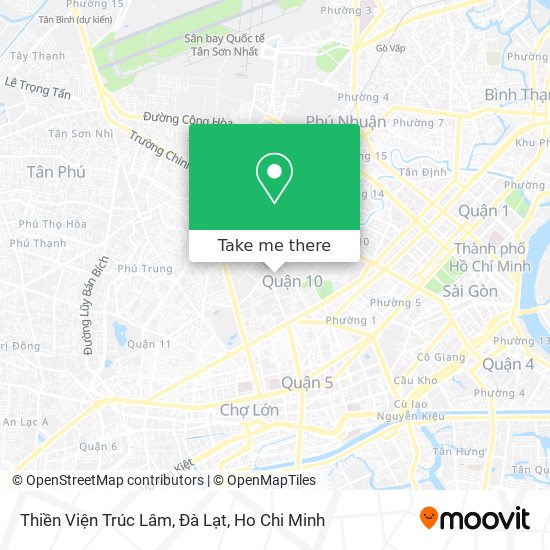 Thiền Viện Trúc Lâm, Đà Lạt map