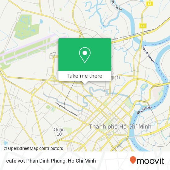 cafe vot Phan Dinh Phung map