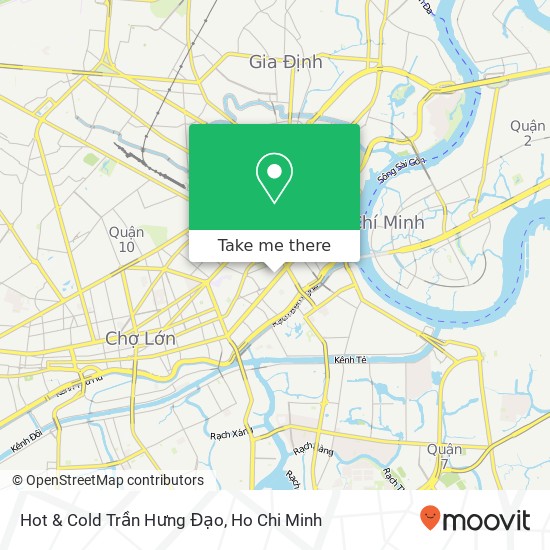 Hot & Cold Trần Hưng Đạo map