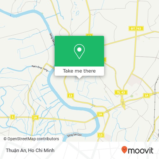 Thuận An map